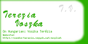 terezia voszka business card