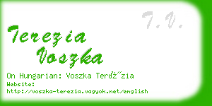terezia voszka business card